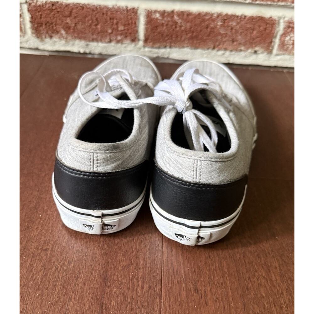 VANS Canvas Low Top Lace-Up Sneakers Gray/Black/White Men’s US 9.5 - Picture 2 of 6